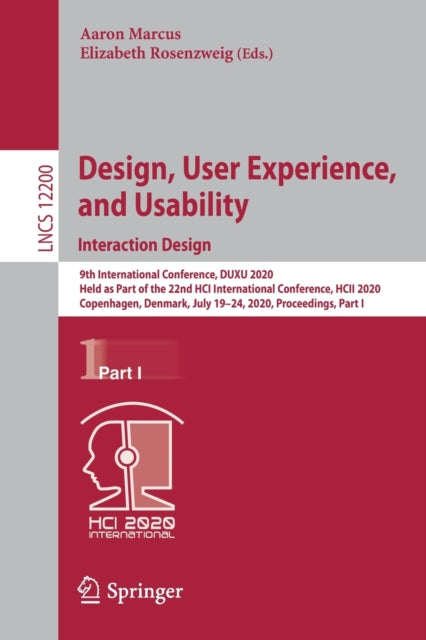 Book cover of: Design, User Experience, and Usability. Interaction Design. By: Aaron Marcus