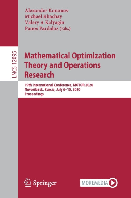 Book cover of: Mathematical Optimization Theory and Operations Research. By: Alexander Kononov