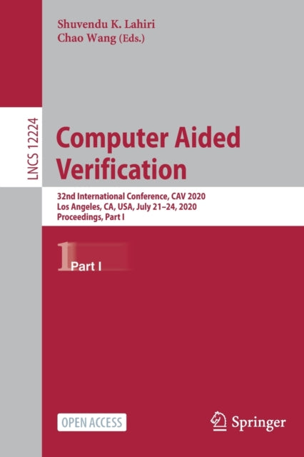 Book cover of: Computer Aided Verification. By: Shuvendu K. Lahiri