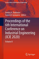 Book cover of: Proceedings of the 6th International Conference on Industrial Engineering (ICIE 2020). By: Andrey A. Radionov