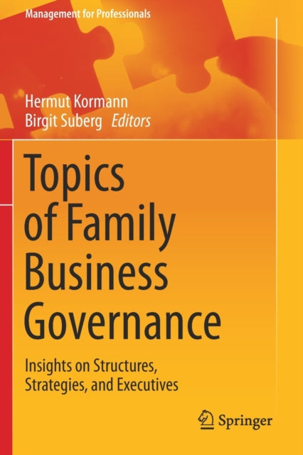 Book cover of: Topics of Family Business Governance. By: Hermut Kormann