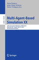 Book cover of: Multi-Agent-Based Simulation XX. By: Mario Paolucci