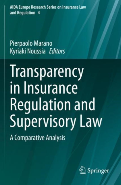 Book cover of: Transparency in Insurance Regulation and Supervisory Law. By: Pierpaolo Marano