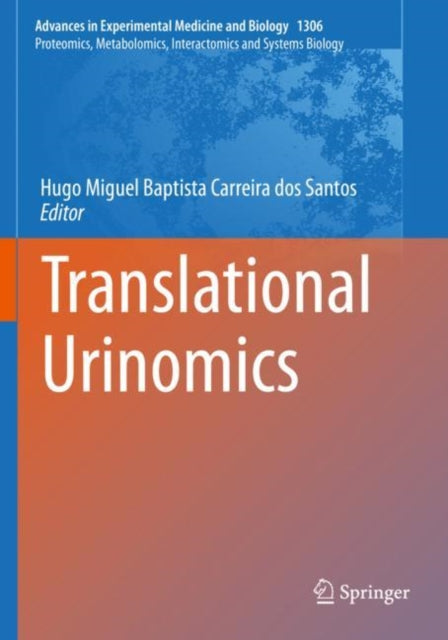 Book cover of: Translational Urinomics. By: Hugo Miguel Baptista Carreira dos Santos