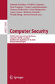 Book cover of: Computer Security. By: Sokratis Katsikas
