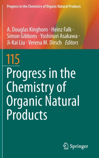 Book cover of: Progress in the Chemistry of Organic Natural Products 115. By: A. Douglas Kinghorn