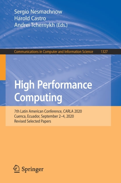 Book cover of: High Performance Computing. By: Sergio Nesmachnow