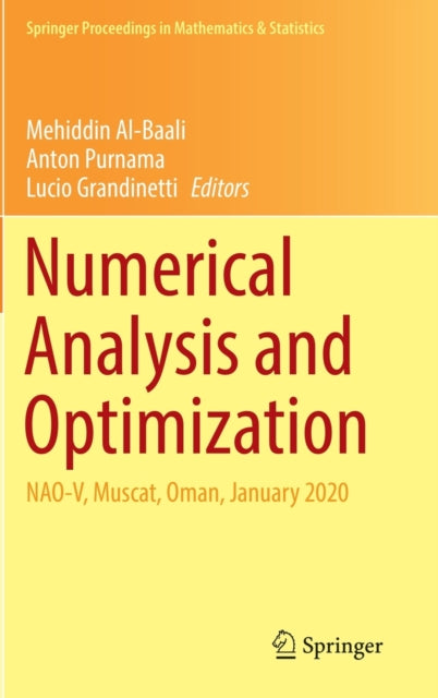 Book cover of: Numerical Analysis and Optimization. By: Mehiddin Al-Baali