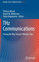 Book cover of: THz Communications. By: Thomas Kürner