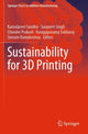 Book cover of: Sustainability for 3D Printing. By: Kamalpreet Sandhu