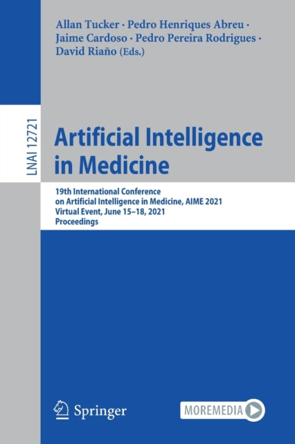 Book cover of: Artificial Intelligence in Medicine. By: Allan Tucker