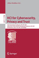 Book cover of: HCI for Cybersecurity, Privacy and Trust. By: Abbas Moallem