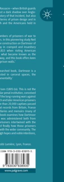 Book cover of: French and American Prisoners of War at Dartmoor Prison, 1805-1816. By: Neil Davie