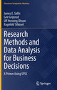 Book cover of: Research Methods and Data Analysis for Business Decisions. By: James E. Sallis