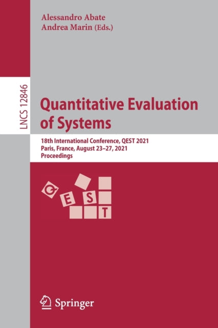 Book cover of: Quantitative Evaluation of Systems. By: Alessandro Abate