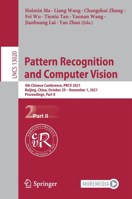 Book cover of: Pattern Recognition and Computer Vision. By: Huimin Ma