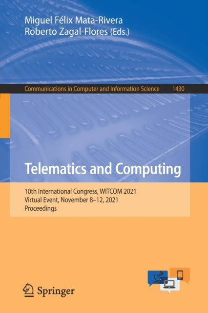 Book cover of: Telematics and Computing. By: Miguel Félix Mata-Rivera