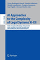 Book cover of: AI Approaches to the Complexity of Legal Systems XI-XII. By: Víctor Rodríguez-Doncel