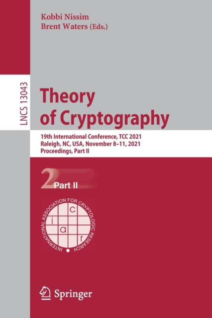 Book cover of: Theory of Cryptography. By: Kobbi NIssim