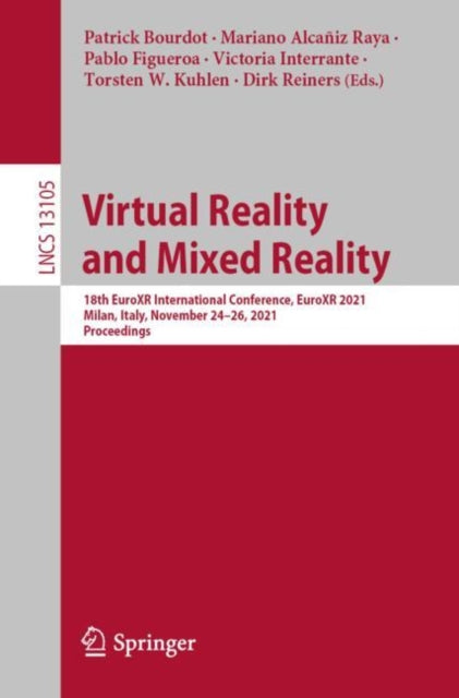 Book cover of: Virtual Reality and Mixed Reality. By: Patrick Bourdot