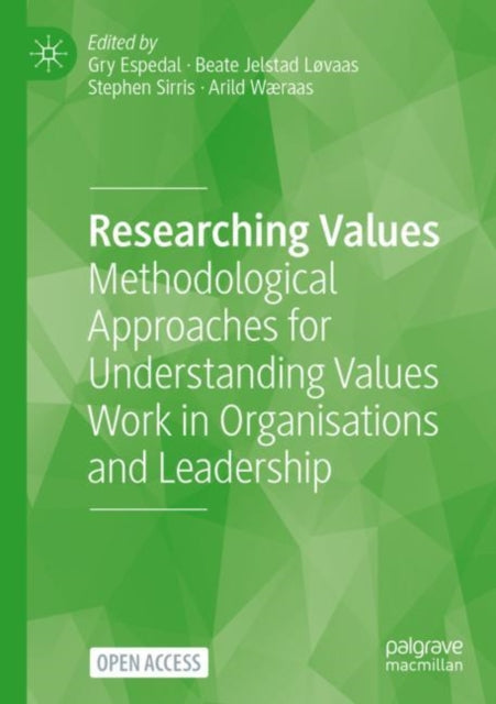 Book cover of: Researching Values. By: Gry Espedal