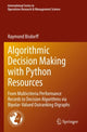 Book cover of: Algorithmic Decision Making with Python Resources. By: Raymond Bisdorff