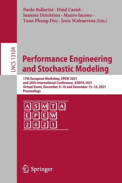 Book cover of: Performance Engineering and Stochastic Modeling. By: Paolo Ballarini