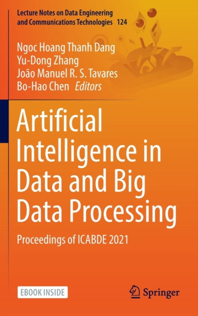 Book cover of: Artificial Intelligence in Data and Big Data Processing. By: Ngoc Hoang Thanh Dang