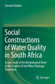 Book cover of: Social Constructions of Water Quality in South Africa. By: Suvania Naidoo
