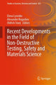 Book cover of: Recent Developments in the Field of Non-Destructive Testing, Safety and Materials Science. By: Elena Lysenko