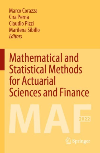 Book cover of: Mathematical and Statistical Methods for Actuarial Sciences and Finance. By: Marco Corazza