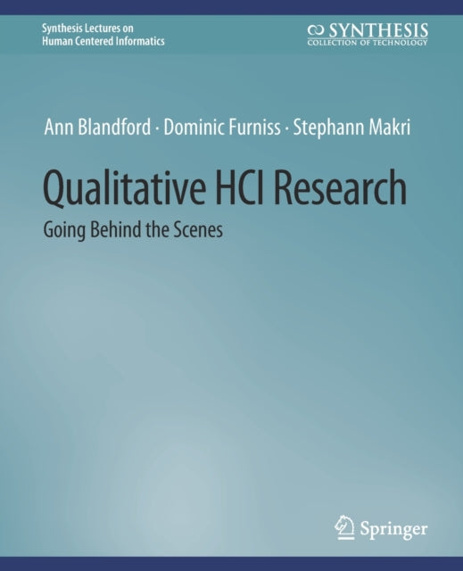 Book cover of: Qualitative HCI Research. By: Ann Blandford