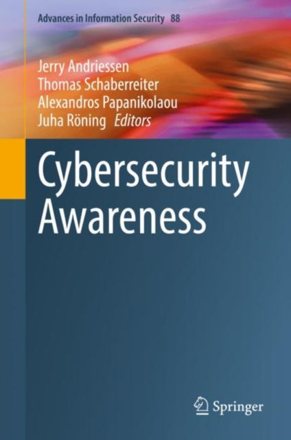 Book cover of: Cybersecurity Awareness. By: Jerry Andriessen