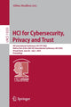 Book cover of: HCI for Cybersecurity, Privacy and Trust. By: Abbas Moallem