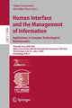 Book cover of: Human Interface and the Management of Information: Applications in Complex Technological Environments. By: Sakae Yamamoto