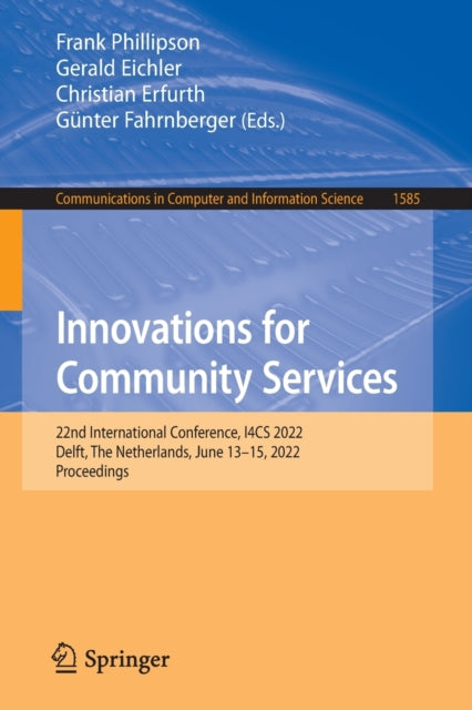 Book cover of: Innovations for Community Services. By: Frank Phillipson