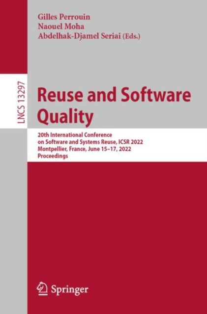 Book cover of: Reuse and Software Quality. By: Gilles Perrouin