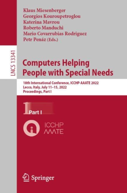 Book cover of: Computers Helping People with Special Needs. By: Klaus Miesenberger