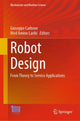 Book cover of: Robot Design. By: Giuseppe Carbone