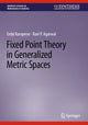 Book cover of: Fixed Point Theory in Generalized Metric Spaces. By: Erdal Karapinar