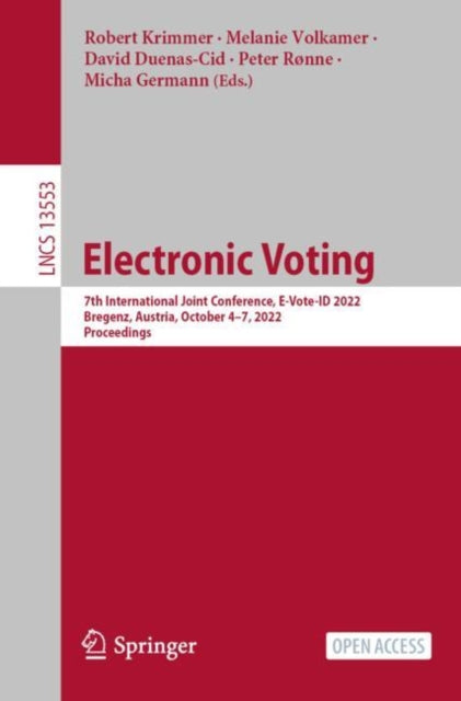 Book cover of: Electronic Voting. By: Robert Krimmer