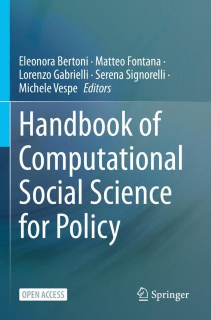Book cover of: Handbook of Computational Social Science for Policy. By: Eleonora Bertoni