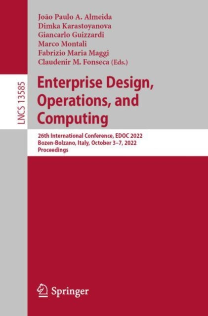 Book cover of: Enterprise Design, Operations, and Computing. By: João Paulo A. Almeida