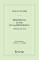 Book cover of: Einleitung in die Phanomenologie. By: Edmund Husserl