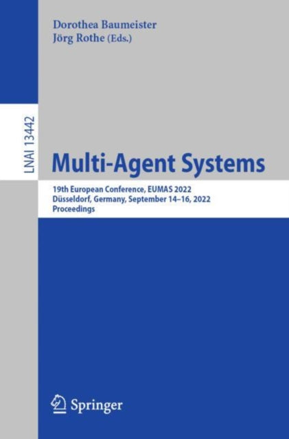 Book cover of: Multi-Agent Systems. By: Dorothea Baumeister