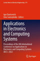 Book cover of: Applications in Electronics and Computing Systems. By: Igor Dantsevich