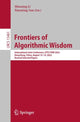Book cover of: Frontiers of Algorithmic Wisdom. By: Minming Li