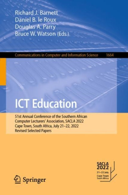 Book cover of: ICT Education. By: Richard J. Barnett