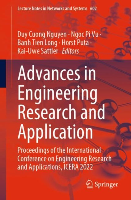 Book cover of: Advances in Engineering Research and Application. By: Duy Cuong Nguyen