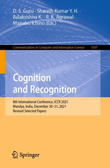 Book cover of: Cognition and Recognition. By: D. S. Guru